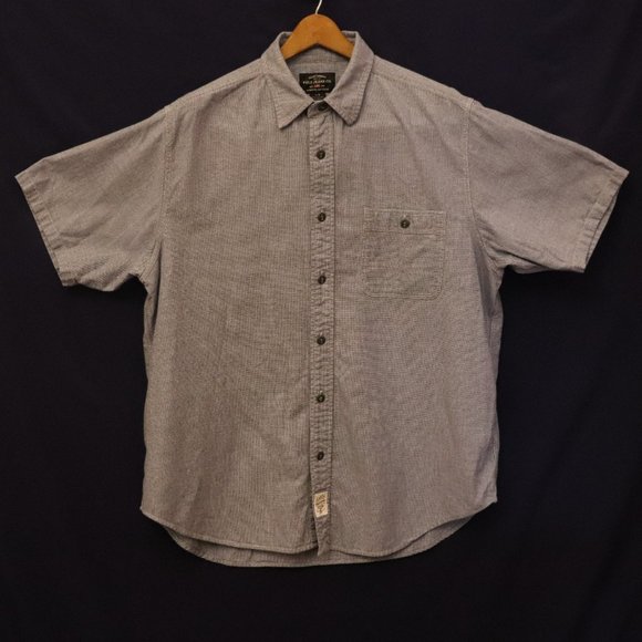 Polo Jeans Co. Vintage short sleeve Chambray button Shirt light blue men's large - Picture 2 of 7